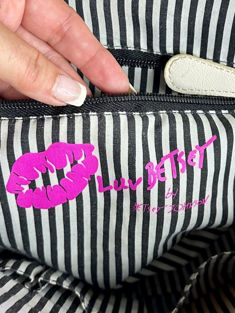 Luv Betsey by Betsey Johnson Faux Leather Quilted Satchel/ Handbag - Picture 10 of 16